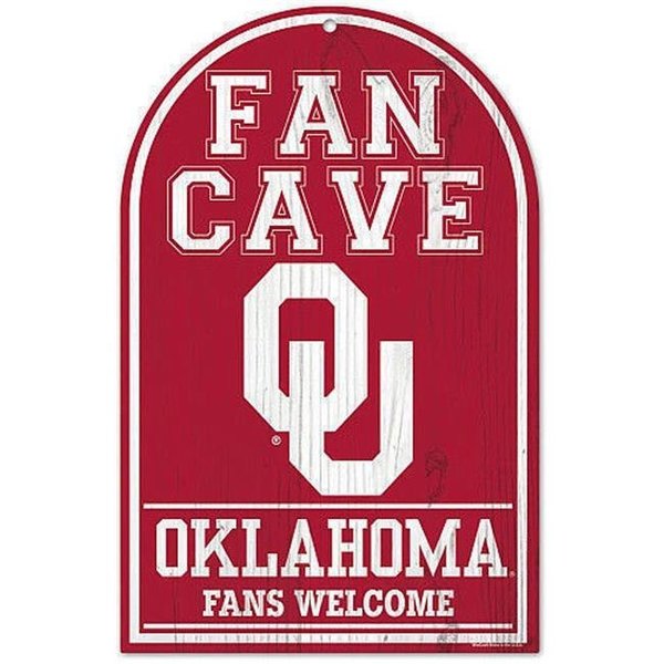 Wincraft Oklahoma Sooners Sign 11x17 Wood Fan Cave Design Special Order 3208595264